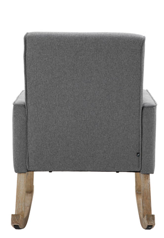 TPFLiving Schaukelstuhl Dreamer Stoff Gestell Eichenholz TPFLiving Schaukelstuhl Dreamer Stoff Gestell Eichenholz