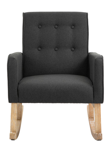 TPFLiving Schaukelstuhl Dreamer Stoff Gestell Eichenholz TPFLiving Schaukelstuhl Dreamer Stoff Gestell Eichenholz