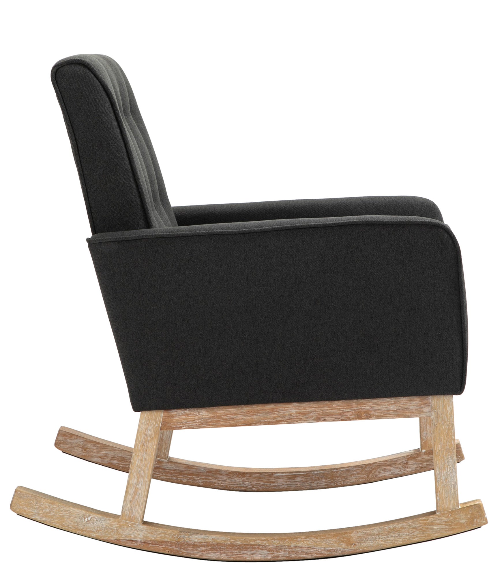 TPFLiving Schaukelstuhl Dreamer Stoff Gestell Eichenholz TPFLiving Schaukelstuhl Dreamer Stoff Gestell Eichenholz