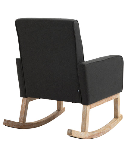 TPFLiving Schaukelstuhl Dreamer Stoff Gestell Eichenholz TPFLiving Schaukelstuhl Dreamer Stoff Gestell Eichenholz