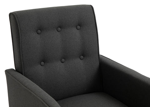 TPFLiving Schaukelstuhl Dreamer Stoff Gestell Eichenholz TPFLiving Schaukelstuhl Dreamer Stoff Gestell Eichenholz