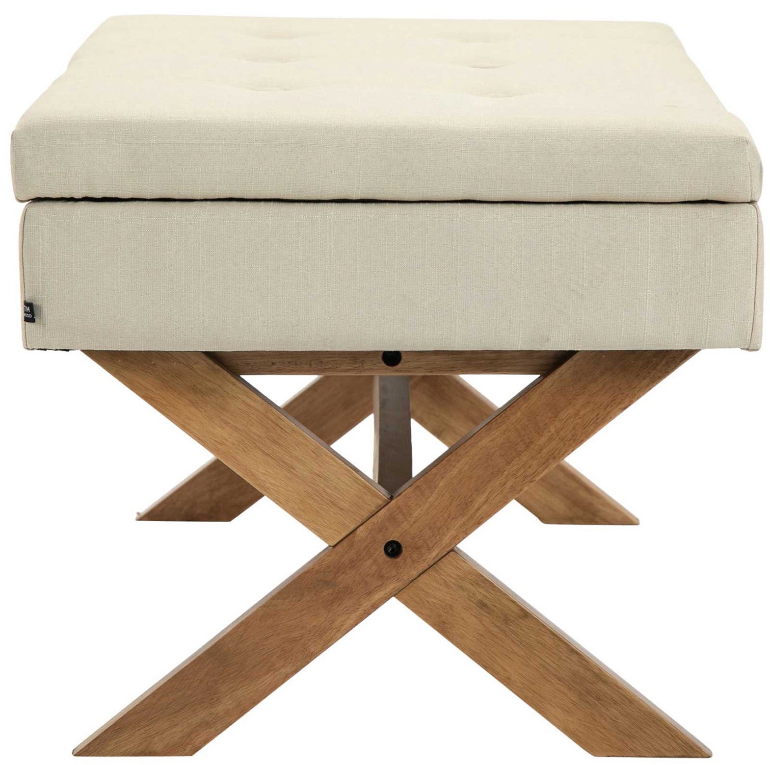 TPFLiving Sitzbank Nero Stoff antik-hell TPFLiving Sitzbank Nero Stoff antik-hell