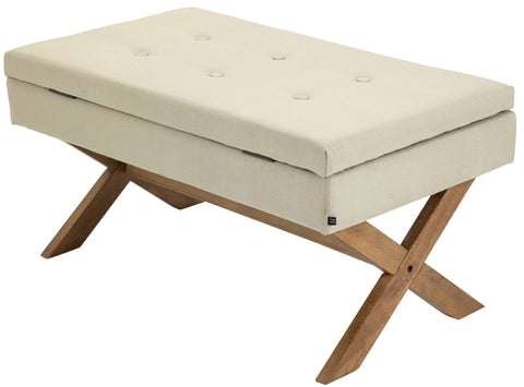 TPFLiving Sitzbank Nero Stoff antik-hell TPFLiving Sitzbank Nero Stoff antik-hell