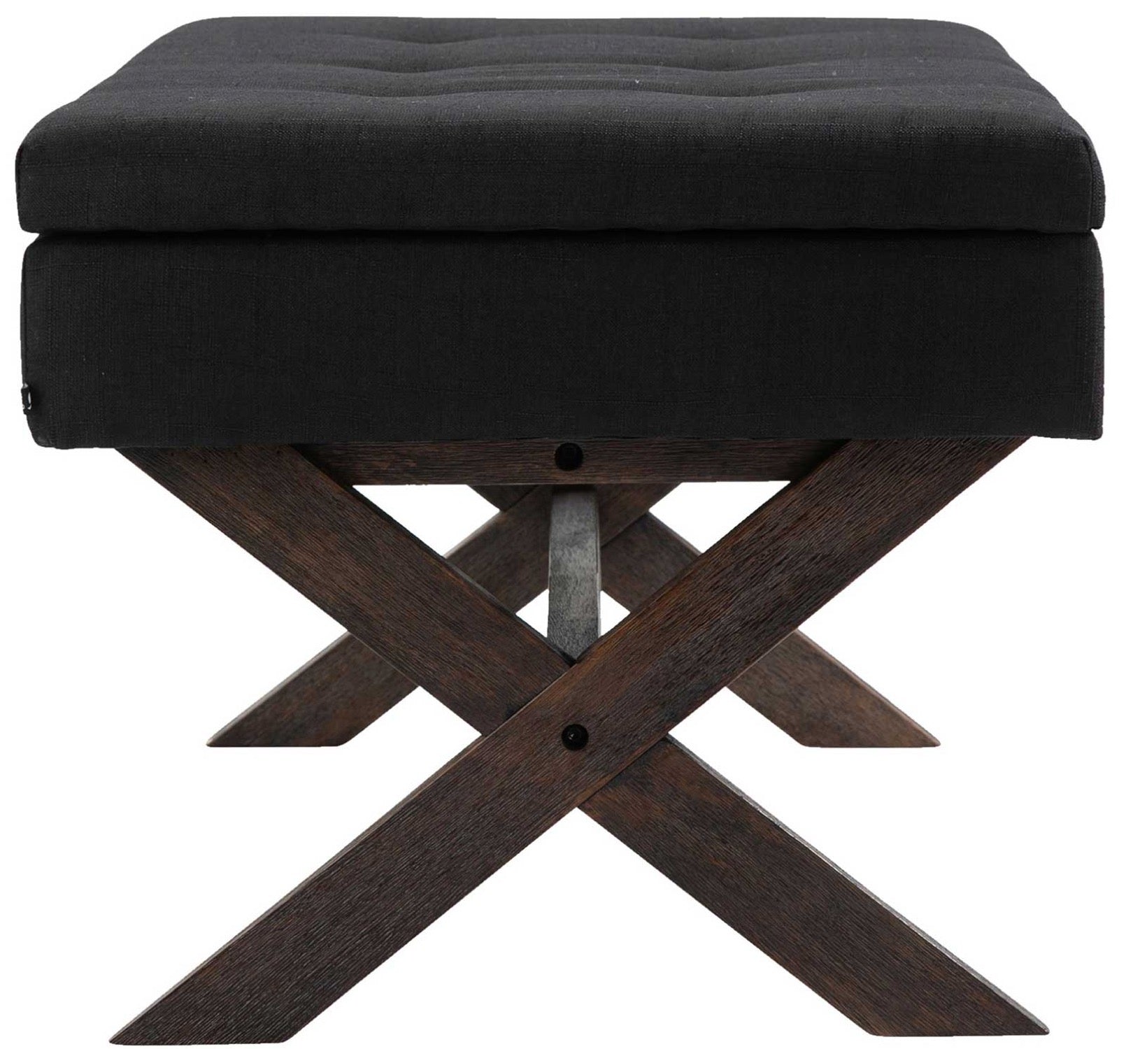 TPFLiving Sitzbank Nero Stoff antik TPFLiving Sitzbank Nero Stoff antik