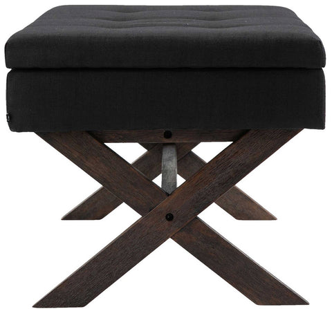 TPFLiving Sitzbank Nero Stoff antik TPFLiving Sitzbank Nero Stoff antik