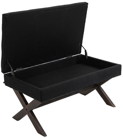 TPFLiving Sitzbank Nero Stoff antik TPFLiving Sitzbank Nero Stoff antik