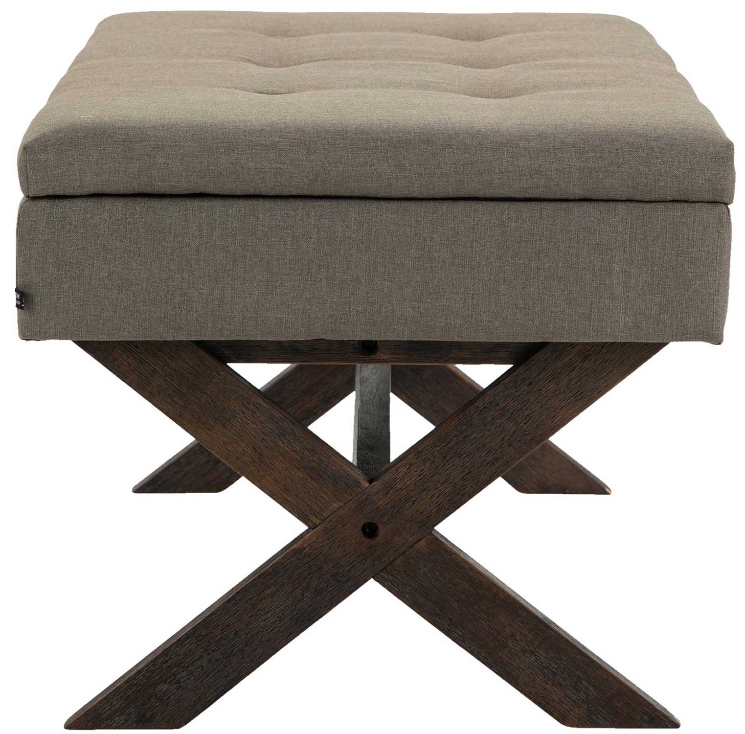 TPFLiving Sitzbank Nero Stoff antik TPFLiving Sitzbank Nero Stoff antik