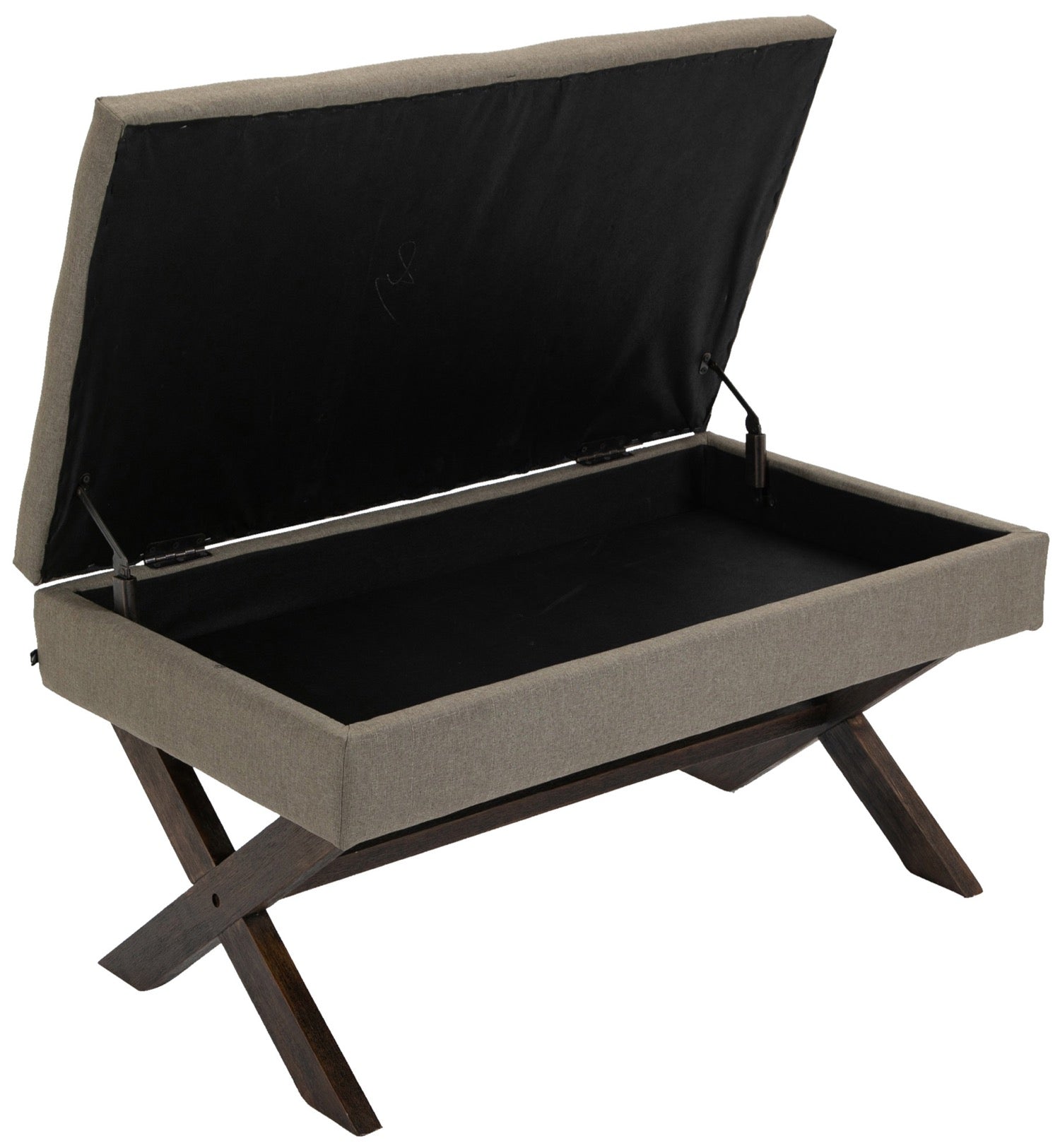 TPFLiving Sitzbank Nero Stoff antik TPFLiving Sitzbank Nero Stoff antik