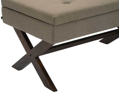 TPFLiving Sitzbank Nero Stoff antik TPFLiving Sitzbank Nero Stoff antik