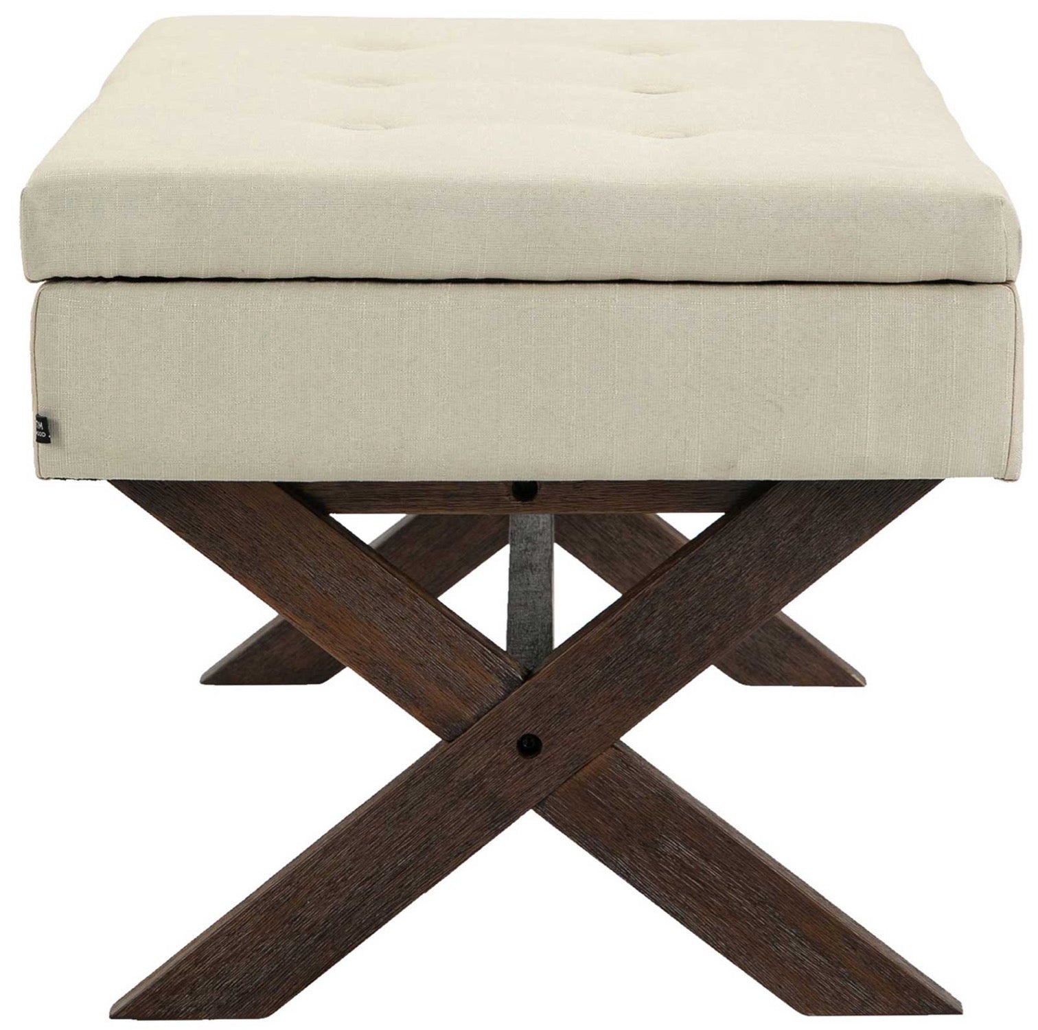 TPFLiving Sitzbank Nero Stoff antik TPFLiving Sitzbank Nero Stoff antik