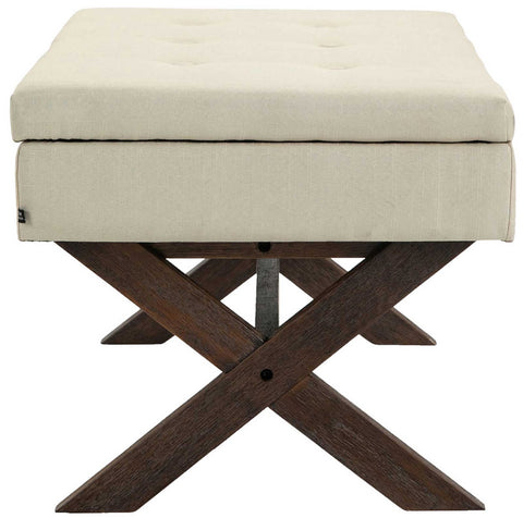 TPFLiving Sitzbank Nero Stoff antik TPFLiving Sitzbank Nero Stoff antik