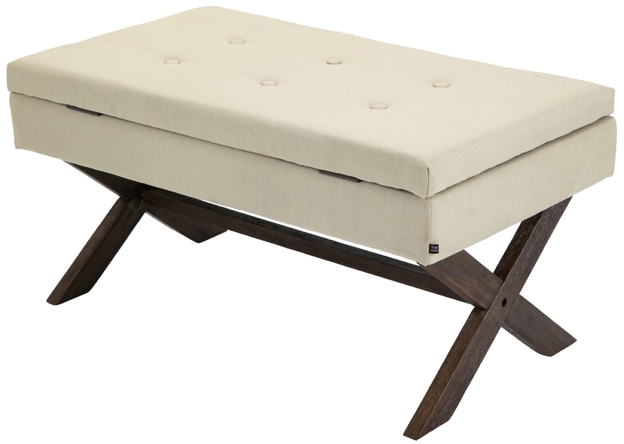 TPFLiving Sitzbank Nero Stoff antik TPFLiving Sitzbank Nero Stoff antik