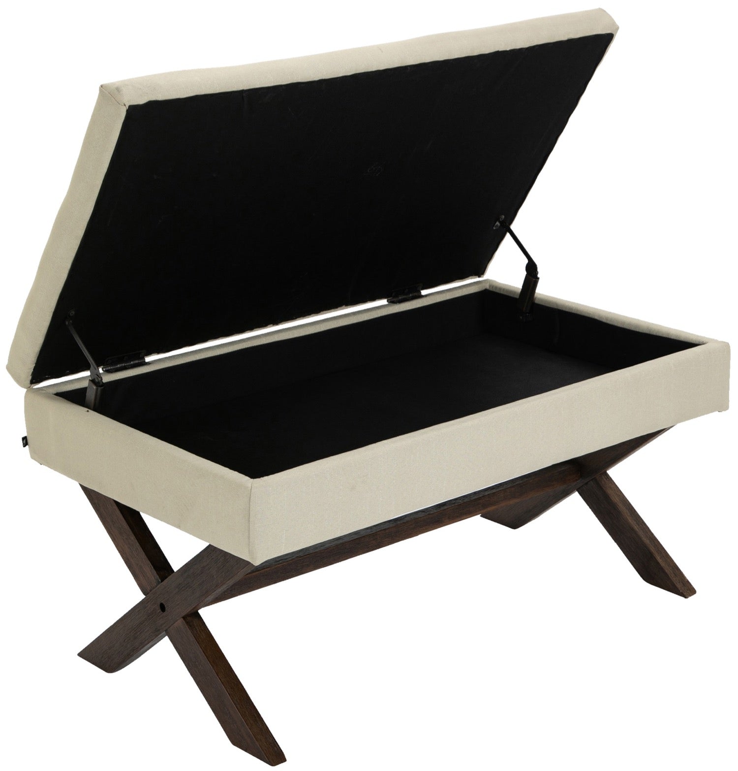 TPFLiving Sitzbank Nero Stoff antik TPFLiving Sitzbank Nero Stoff antik