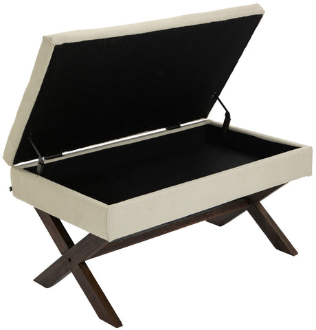 TPFLiving Sitzbank Nero Stoff antik TPFLiving Sitzbank Nero Stoff antik