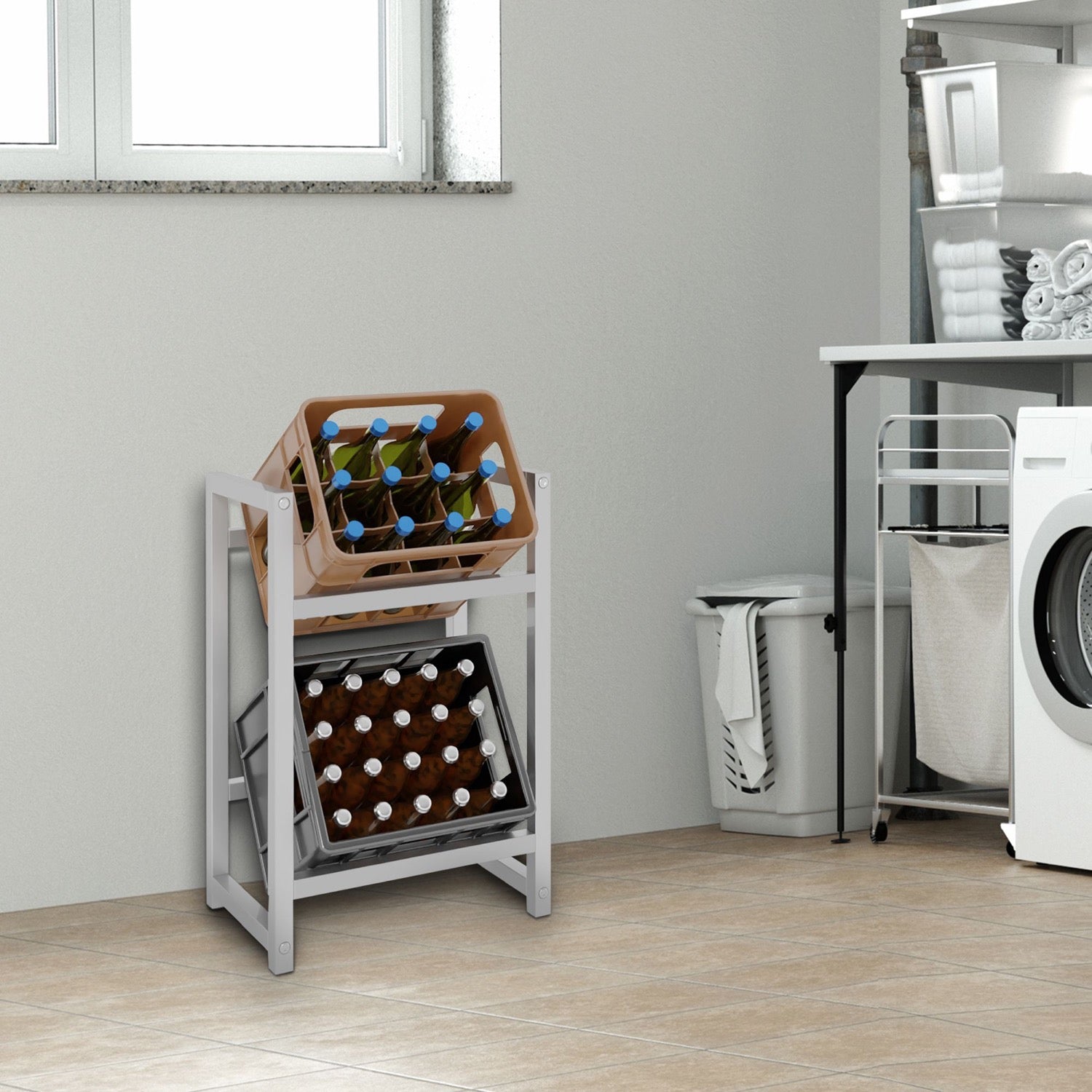 TPFLiving 2er Getränkekistenständer Star TPFLiving 2er Getränkekistenständer Star