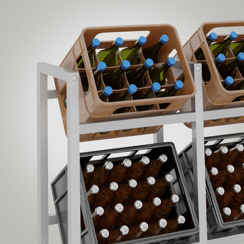 TPFLiving 4er Getränkekistenständer Star TPFLiving 4er Getränkekistenständer Star