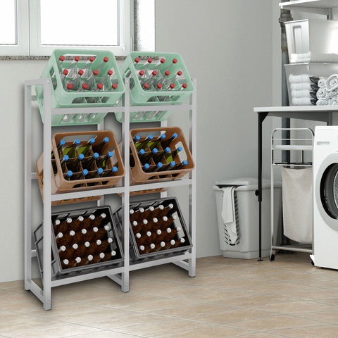 TPFLiving 6er Getränkekistenständer Star TPFLiving 6er Getränkekistenständer Star