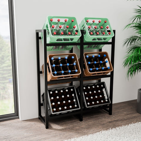 TPFLiving 6er Getränkekistenständer Star TPFLiving 6er Getränkekistenständer Star