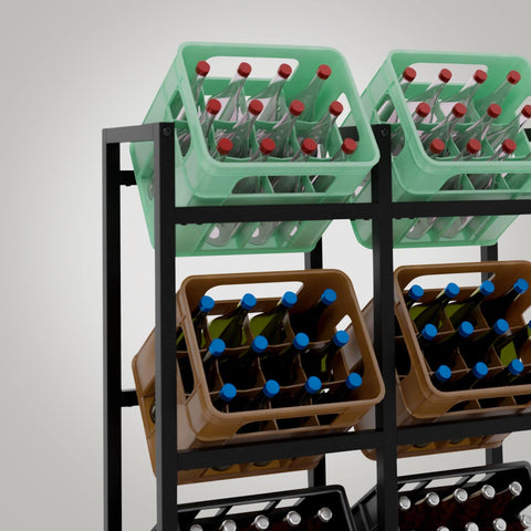 TPFLiving 6er Getränkekistenständer Star TPFLiving 6er Getränkekistenständer Star