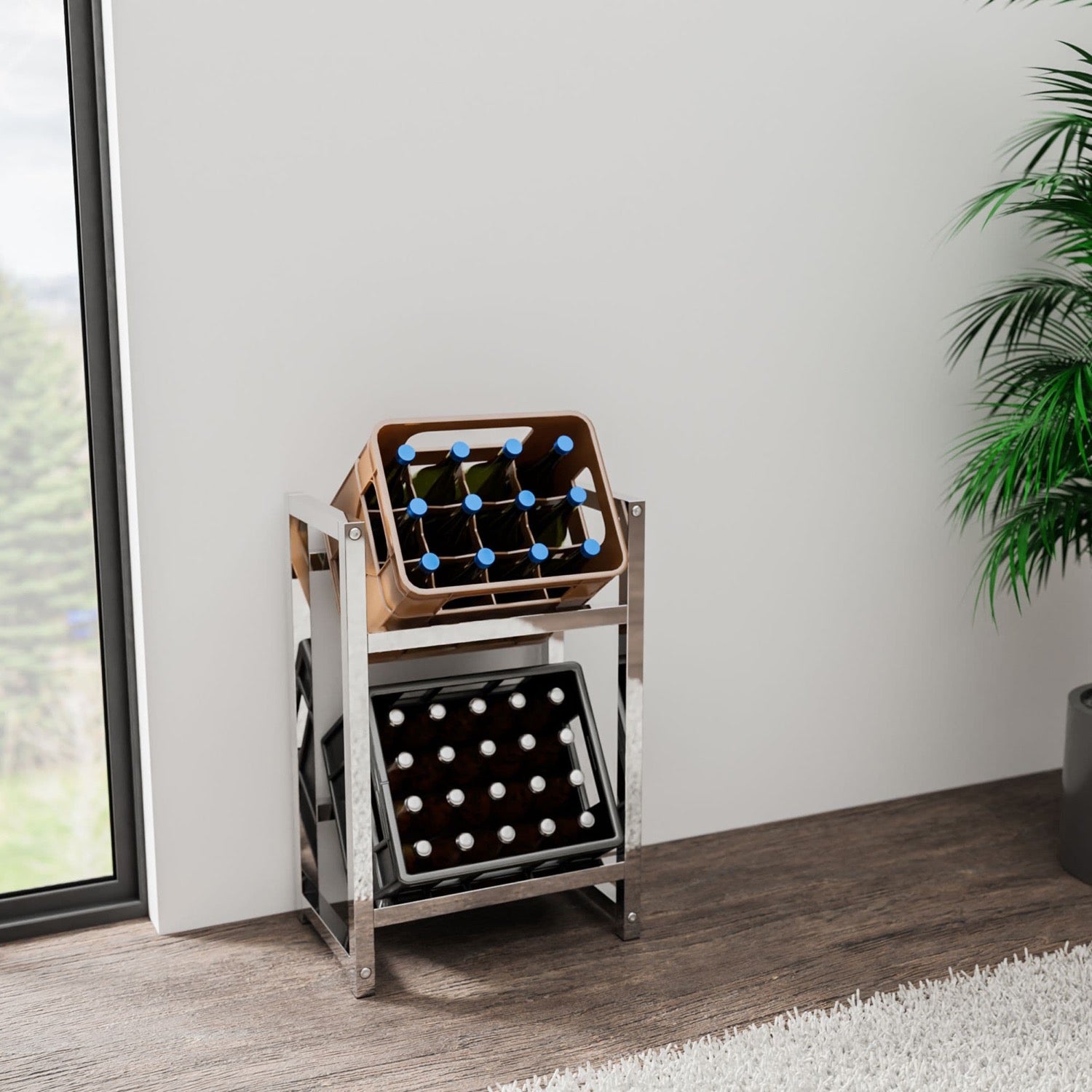 TPFLiving 2er Getränkekistenständer Star TPFLiving 2er Getränkekistenständer Star