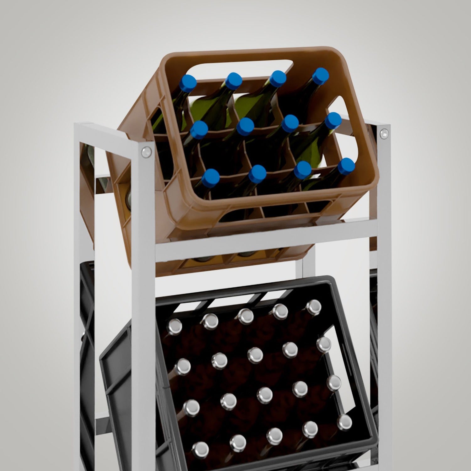 TPFLiving 2er Getränkekistenständer Star TPFLiving 2er Getränkekistenständer Star