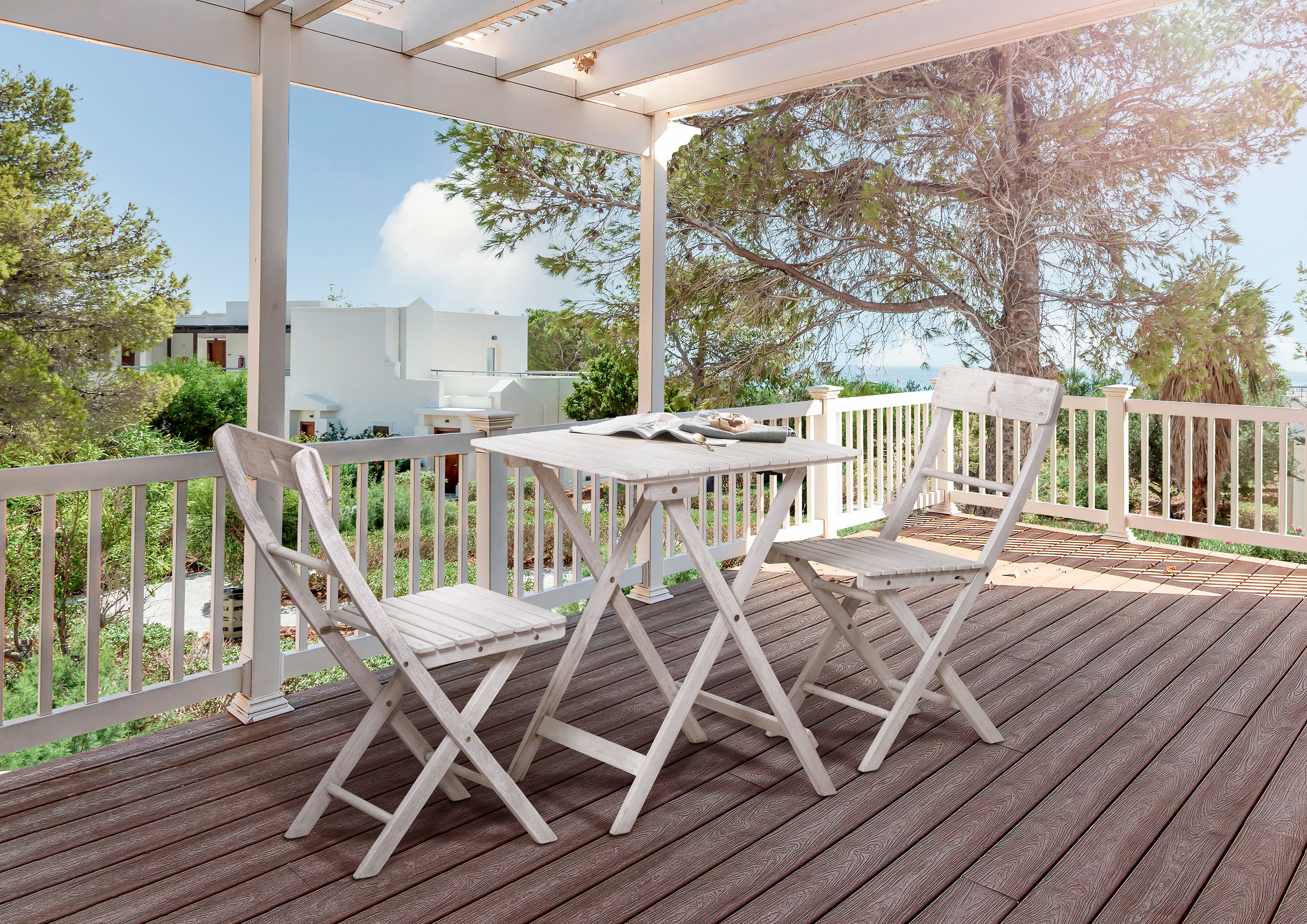 TPFGarden Sitzgruppe Akana mit 2 Stühlen und 1 Tisch, 58x58 cm - Akazienholz geölt TPFGarden Sitzgruppe Akana mit 2 Stühlen und 1 Tisch, 58x58 cm - Akazienholz geölt