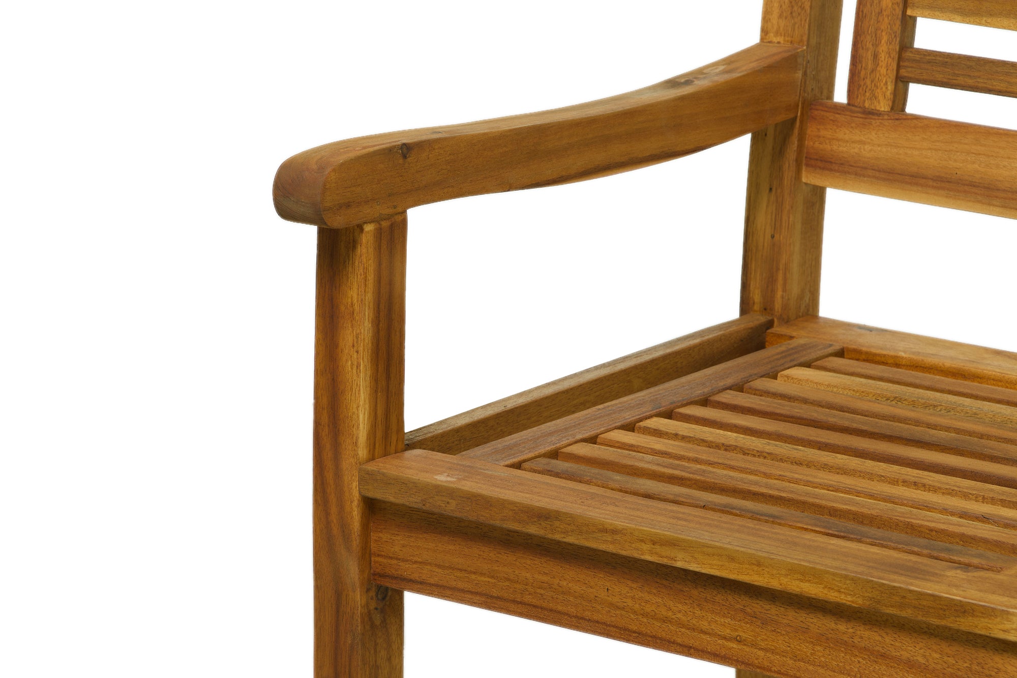 TPFGarden Sitzgruppe Akana mit 2 Stühlen, 1 Bank und 1 Tisch - 135x80 cm - Akazienholz geölt