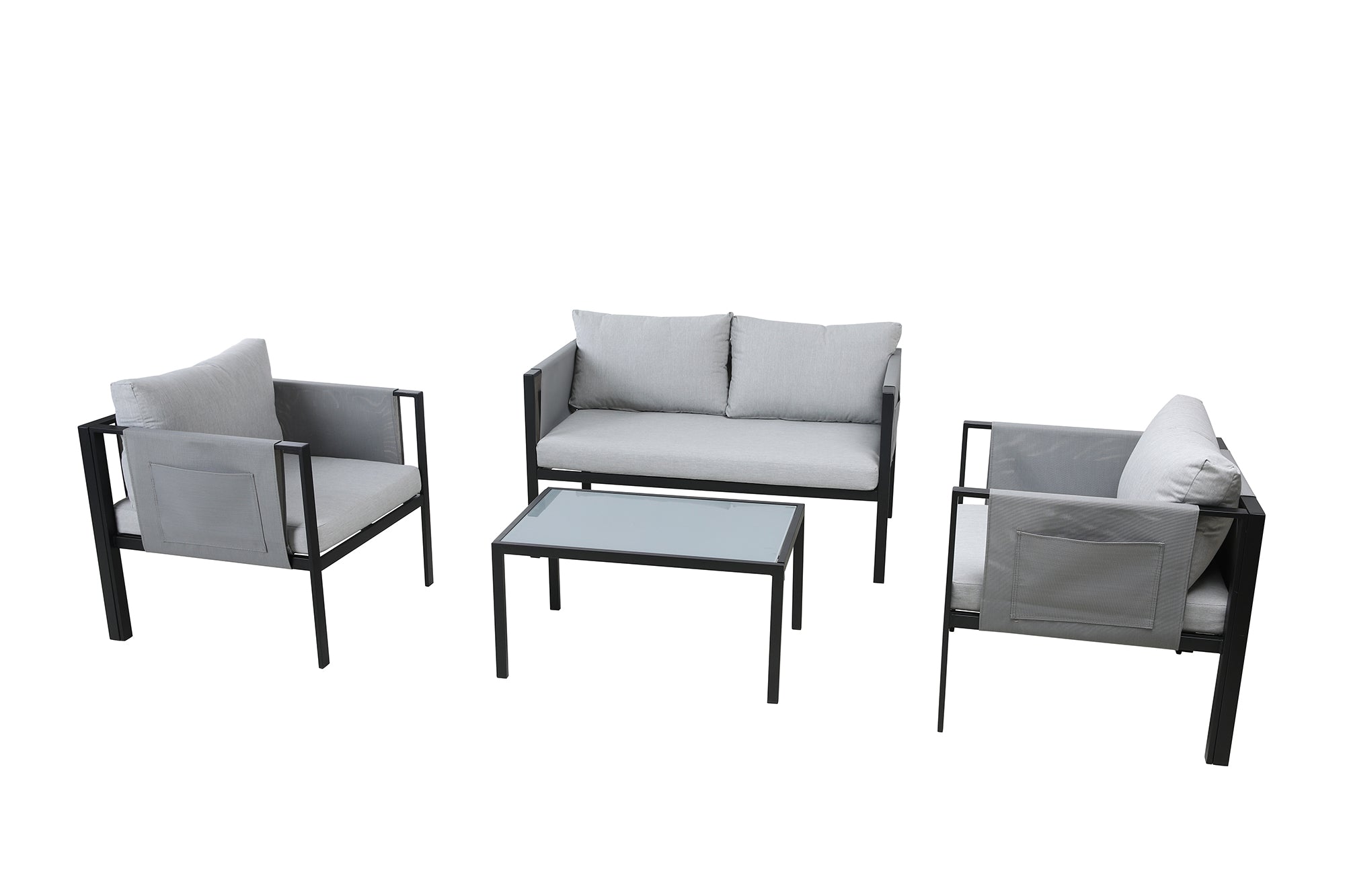 TPFGarden Sitzgruppe Yolo 2-Sitzer + 2 Sessel, 1 Couchtisch, Sitz- + Rückenkissen TPFGarden Sitzgruppe Yolo 2-Sitzer + 2 Sessel, 1 Couchtisch, Sitz- + Rückenkissen