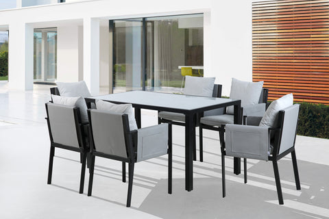 TPFGarden Essgruppe Yolo 1 Esstisch + 6 Stühle, Sitz- und Rückenkissen TPFGarden Essgruppe Yolo 1 Esstisch + 6 Stühle, Sitz- und Rückenkissen