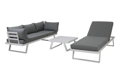TPFGarden Gartenlounge-Set Yala Ecksofa, 1 Couchtisch, 4 Sitzkissen, 7 Rückenkissen TPFGarden Gartenlounge-Set Yala Ecksofa, 1 Couchtisch, 4 Sitzkissen, 7 Rückenkissen