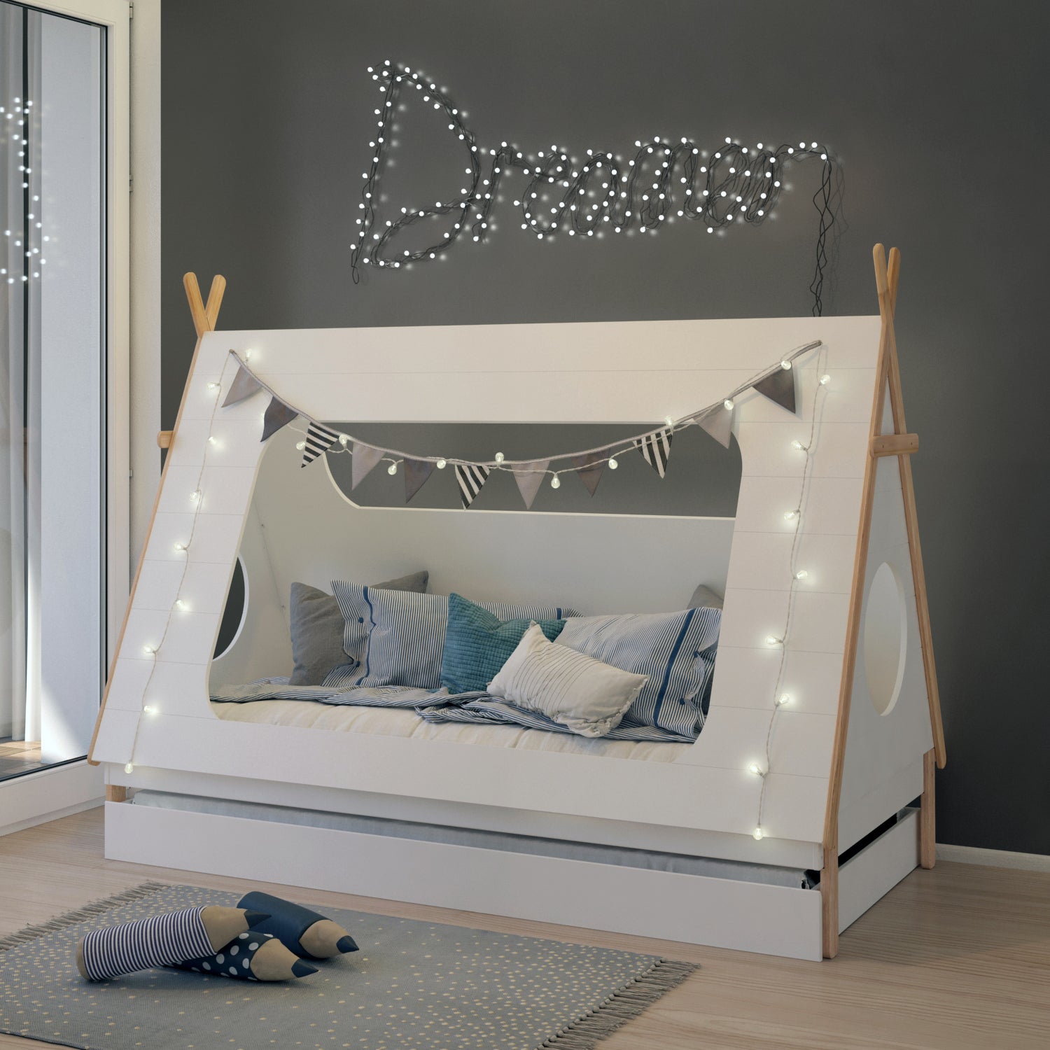 TPFLiving Schublade für Bett 12020008 Tjörn grifflos TPFLiving Schublade für Bett 12020008 Tjörn grifflos