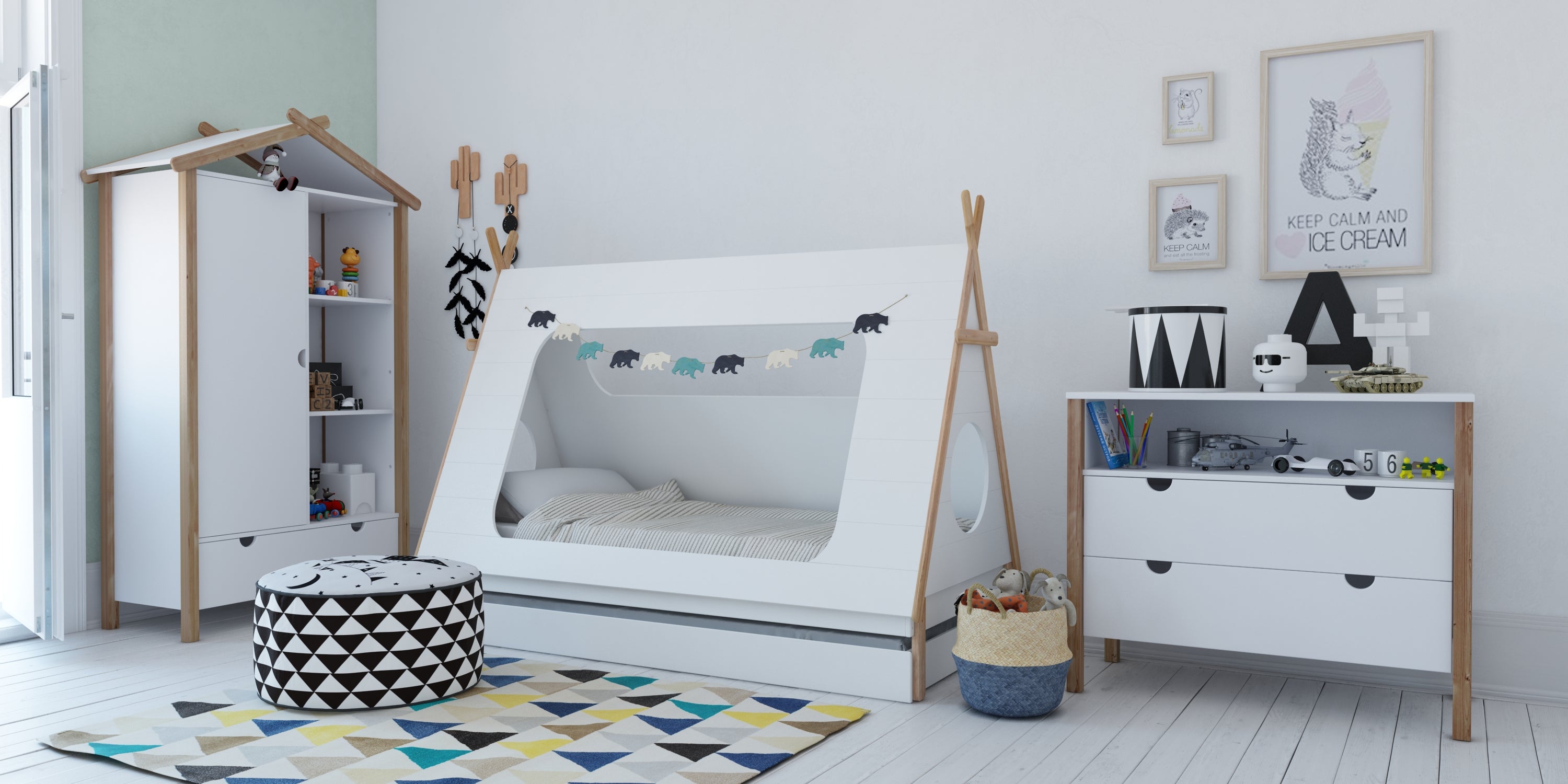 TPFLiving Schublade für Bett 12020008 Tjörn grifflos TPFLiving Schublade für Bett 12020008 Tjörn grifflos