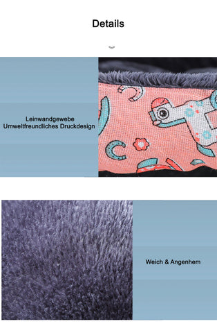 TPFLiving Haustier Bett Eckig - Verschiedene Farben und Größen