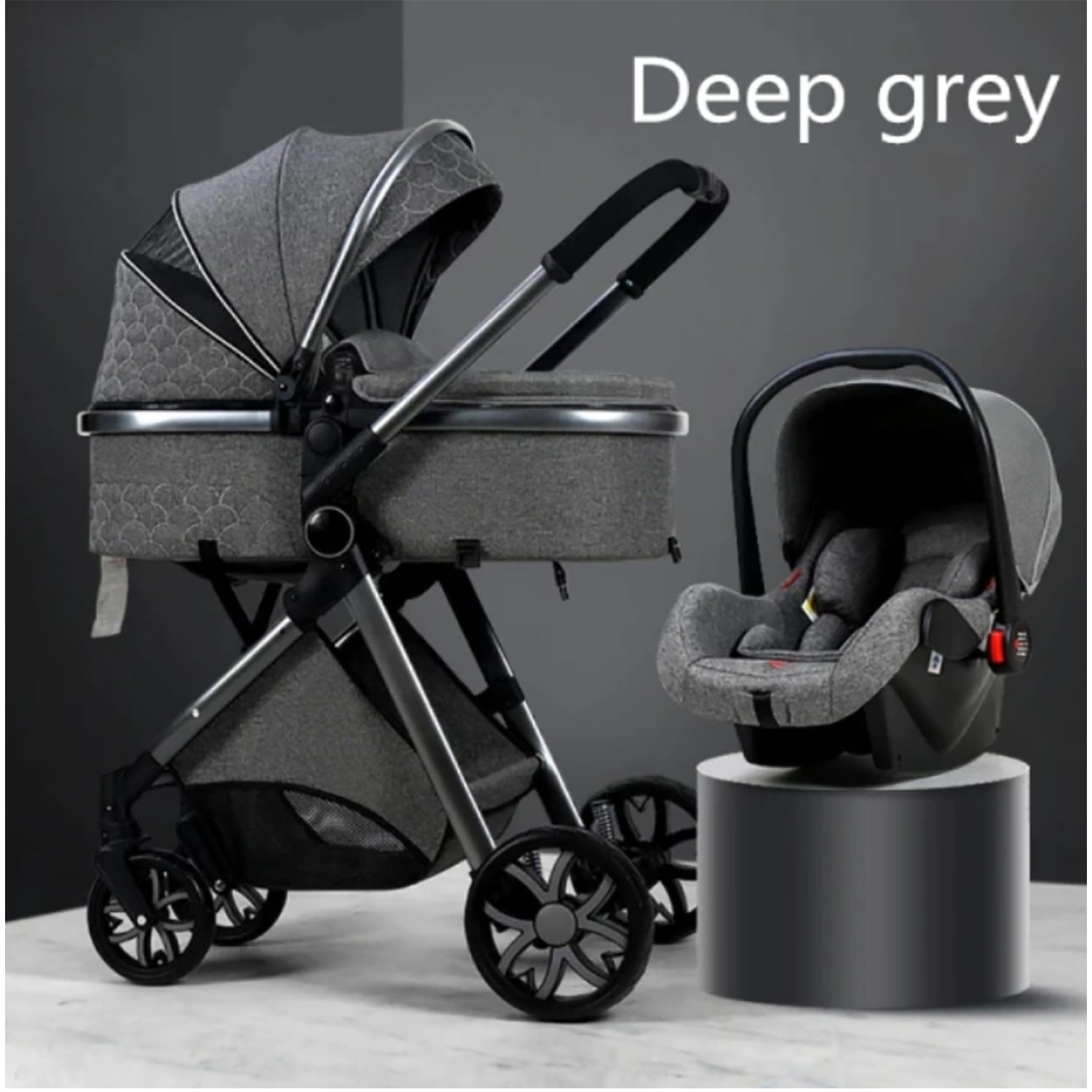 TPFLiving Kombi-Kinderwagen 3in1 Set - Modell 1 Stoff TPFLiving Kombi-Kinderwagen 3in1 Set - Modell 1 Stoff