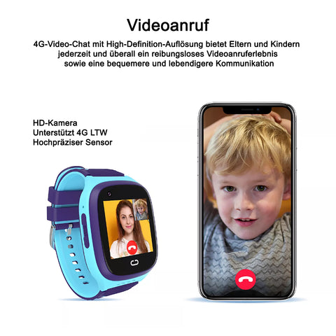 TPFNet Smart Watch für Kinder - IP67 - Silikon Armband - Android & IOS - verschiedene Farben