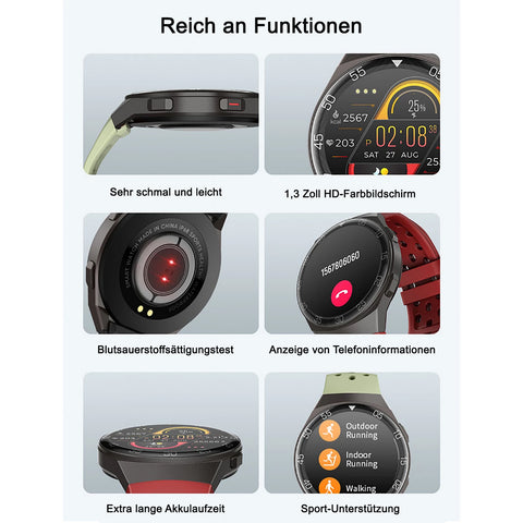 TPFNet Smart Watch / Fitness Tracker IP68 - Silikon Armband - Android & IOS - verschiedene Farben TPFNet Smart Watch / Fitness Tracker IP68 - Silikon Armband - Android & IOS - verschiedene Farben