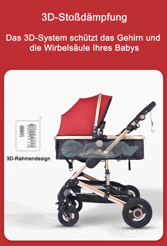 TPFLiving Kombi-Kinderwagen 3in1 Set - Modell 2 Stoff TPFLiving Kombi-Kinderwagen 3in1 Set - Modell 2 Stoff