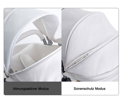 TPFLiving Luxus Kombi-Kinderwagen 3in1 Set - Modell 5 Kunstleder TPFLiving Luxus Kombi-Kinderwagen 3in1 Set - Modell 5 Kunstleder