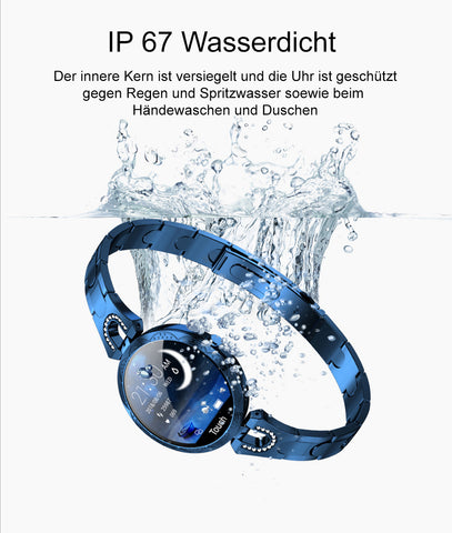 TPFNet Damen Smart Watch / Fitness Tracker IP67 - Edelstahl Armband - Android & IOS - verschiedene Farben TPFNet Damen Smart Watch / Fitness Tracker IP67 - Edelstahl Armband - Android & IOS - verschiedene Farben