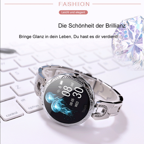 TPFNet Damen Smart Watch / Fitness Tracker IP67 - Edelstahl Armband - Android & IOS - verschiedene Farben TPFNet Damen Smart Watch / Fitness Tracker IP67 - Edelstahl Armband - Android & IOS - verschiedene Farben