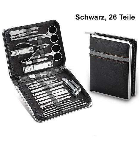 TPFBeauty Maniküre- & Pediküre-Set 26-teilig aus Kunstleder - verschiedene Farben TPFBeauty Maniküre- & Pediküre-Set 26-teilig aus Kunstleder - verschiedene Farben