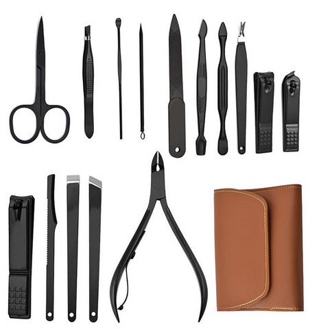 TPFBeauty Maniküre- & Pediküre-Set 16-teilig aus Kunstleder - verschiedene Farben TPFBeauty Maniküre- & Pediküre-Set 16-teilig aus Kunstleder - verschiedene Farben