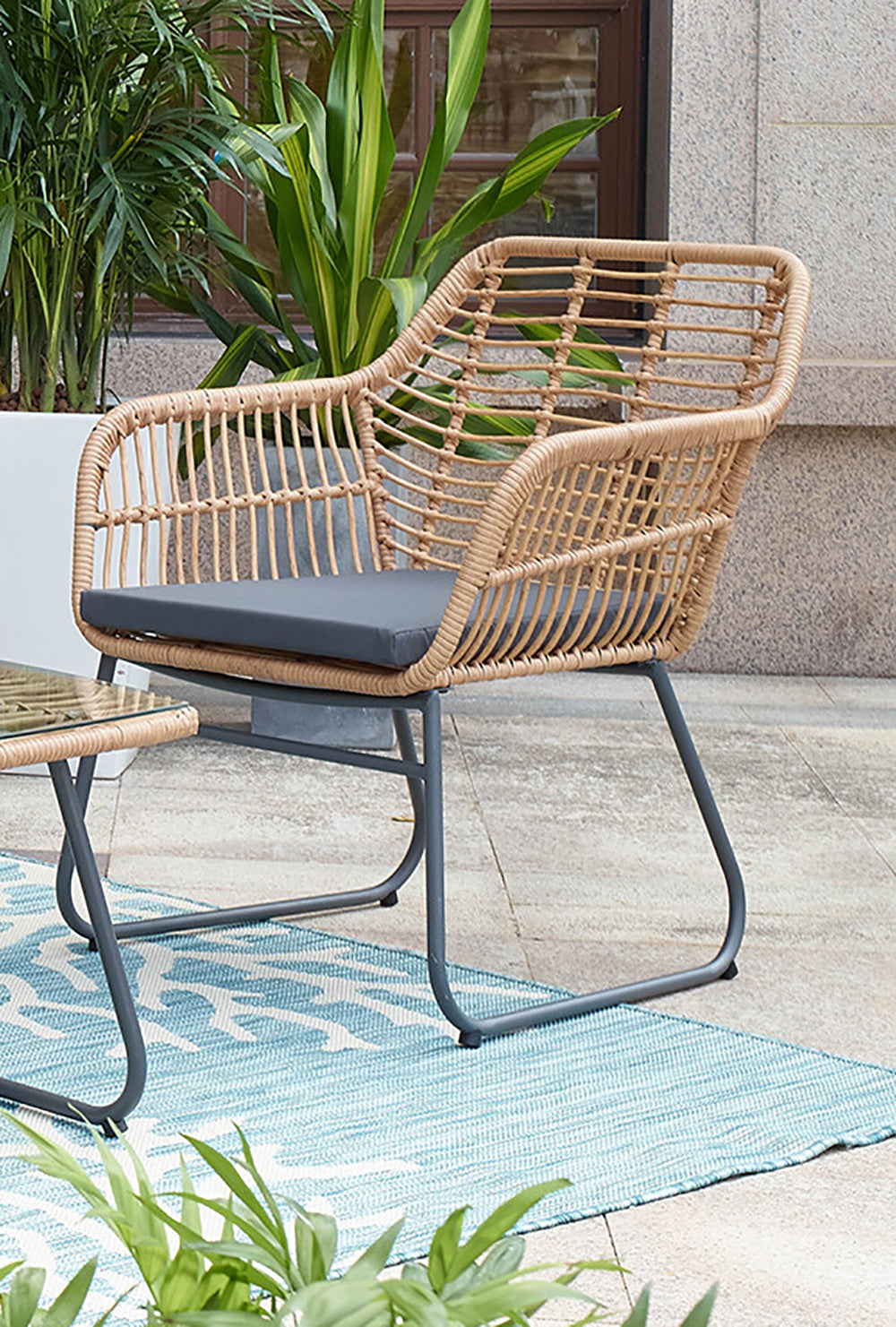 TPFGarden Sitzgruppe MARELLO 2 Stühle, 2 Sitzkissen, 1 Bank, 1 Bankauflage, 1 Couchtisch TPFGarden Sitzgruppe MARELLO 2 Stühle, 2 Sitzkissen, 1 Bank, 1 Bankauflage, 1 Couchtisch