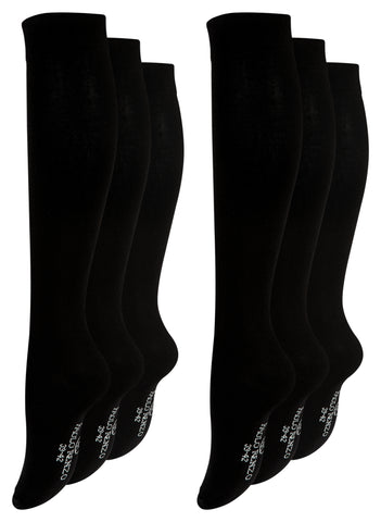 Paolo Renzo® Damen Baumwoll-Kniestrümpfe 3 oder 6 Paar - Größen 35/38 und 39/42 Paolo Renzo® Damen Baumwoll-Kniestrümpfe 3 oder 6 Paar - Größen 35/38 und 39/42