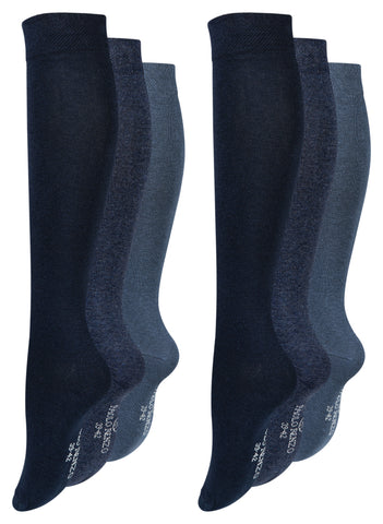 Paolo Renzo® Damen Baumwoll-Kniestrümpfe 3 oder 6 Paar - Größen 35/38 und 39/42 Paolo Renzo® Damen Baumwoll-Kniestrümpfe 3 oder 6 Paar - Größen 35/38 und 39/42