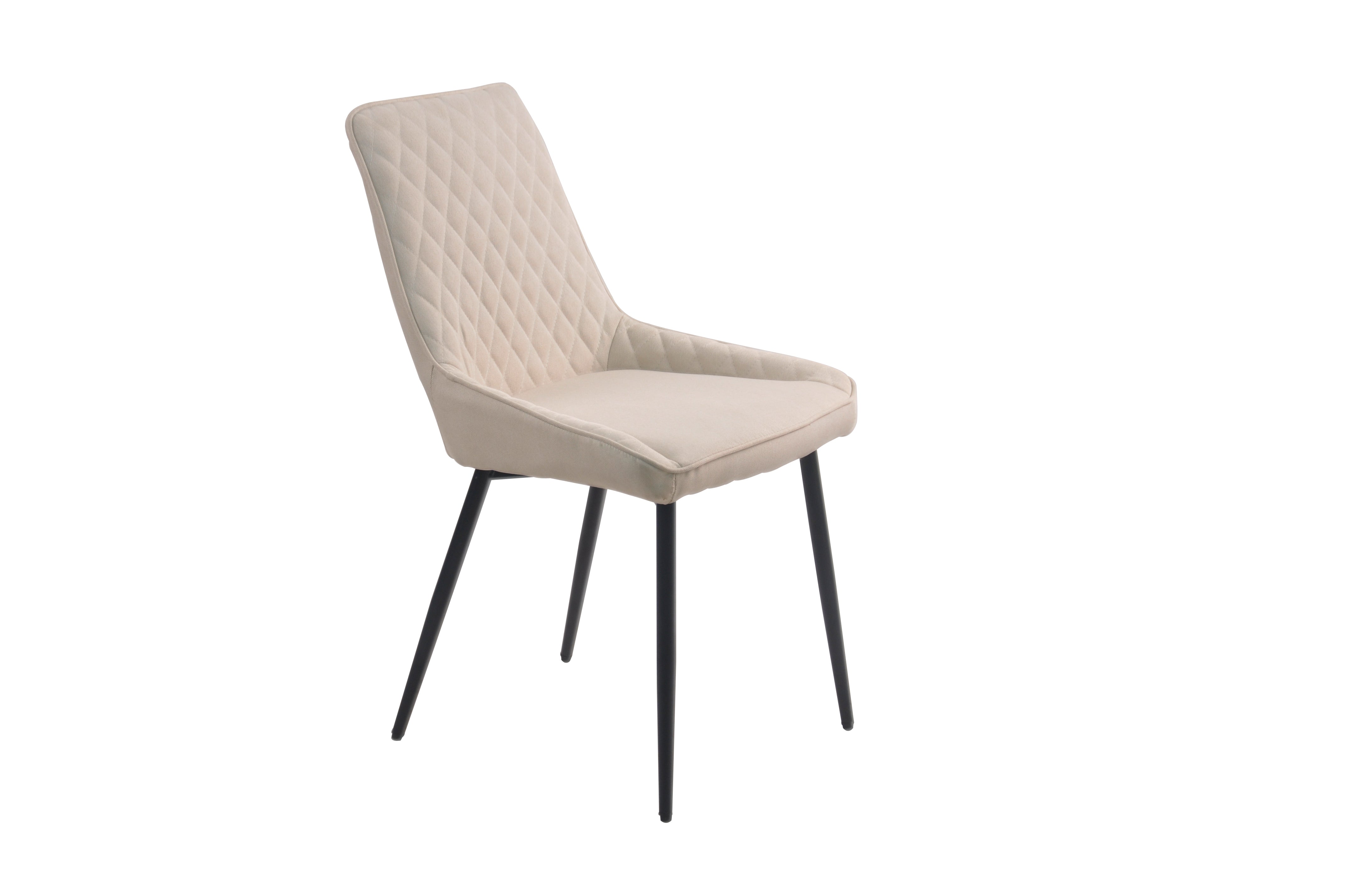 TPFLiving 2er Set Esszimmerstuhl Oliver Stoff mit Diamantsteppung TPFLiving 2er Set Esszimmerstuhl Oliver Stoff mit Diamantsteppung