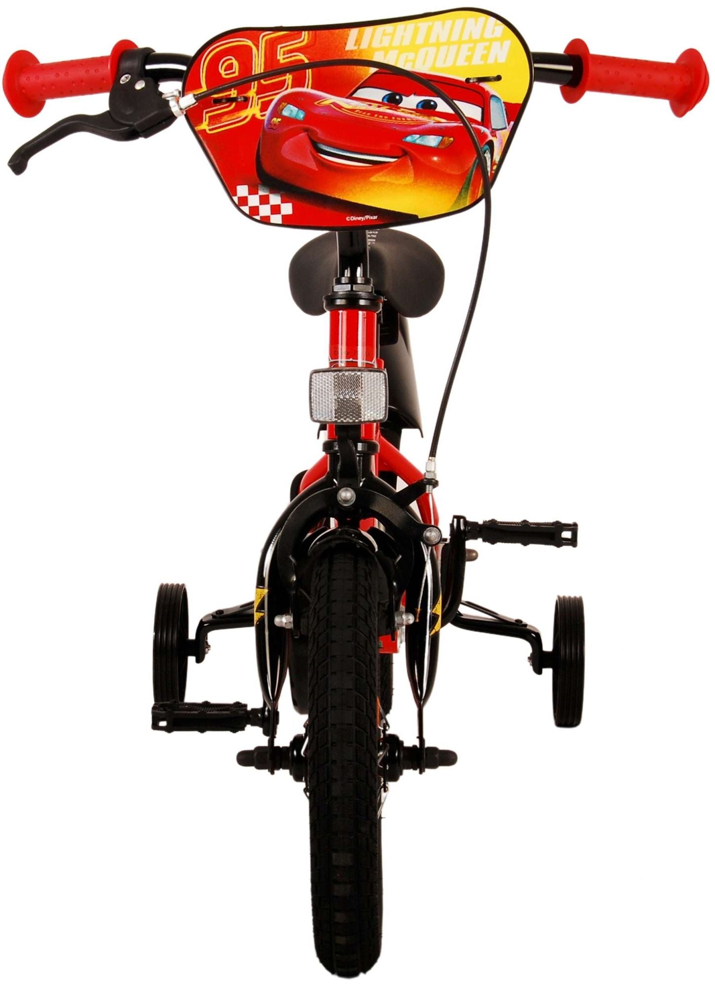 TPFSports Disney Cars Kinderfahrrad - Jungen - 12 Zoll - Rücktritt + Handbremse - Rot TPFSports Disney Cars Kinderfahrrad - Jungen - 12 Zoll - Rücktritt + Handbremse - Rot