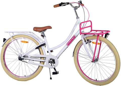 TPFSports Excellent Kinderfahrrad - Mädchen - 26 Zoll - 3 Gänge - Rücktritt + Handbremse - Schwarz