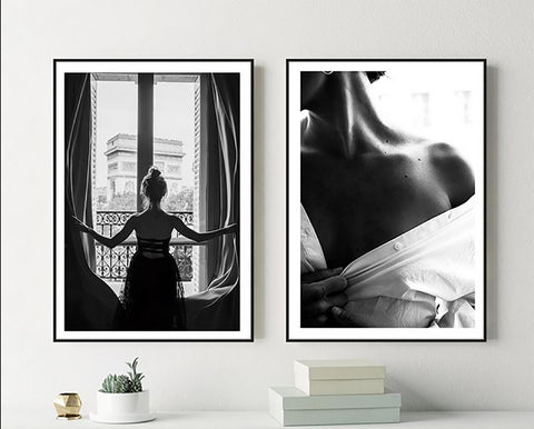 TPFLiving Poster Leinwand / Impressionen Frau, Mädchen - / Verschiedene Größen - OHNE Rahmen - Modell 2PCS TPFLiving Poster Leinwand / Impressionen Frau, Mädchen - / Verschiedene Größen - OHNE Rahmen - Modell 2PCS