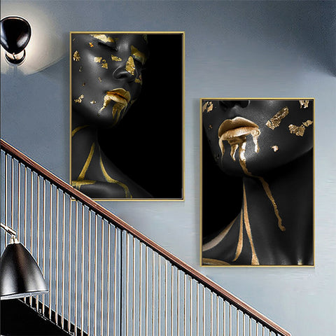 TPFLiving Poster Leinwand / Afrikanische Schönheit - Auch im Dreier-Set / Verschiedene Größen - OHNE Rahmen - Modell D TPFLiving Poster Leinwand / Afrikanische Schönheit - Auch im Dreier-Set / Verschiedene Größen - OHNE Rahmen - Modell D